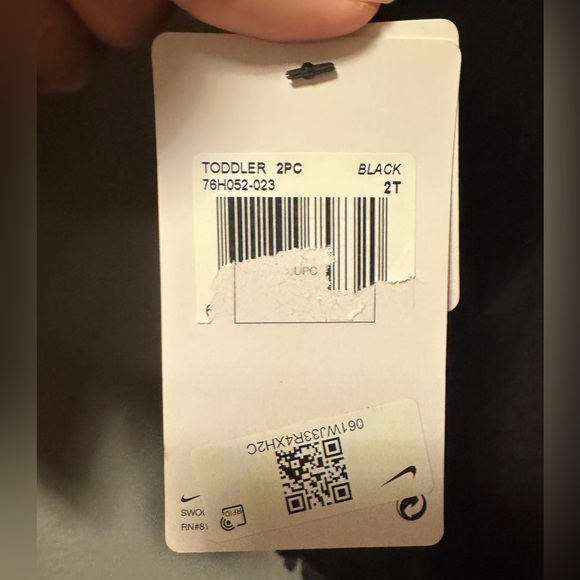 Nike Tech Black Toddler Hoodie Set - Picture 5 of 5